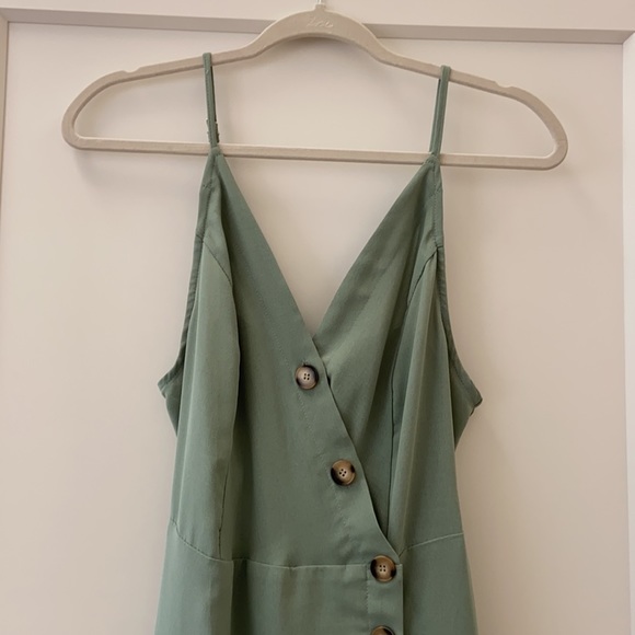 Sage green Spaghetti strap midi - Picture 3 of 5